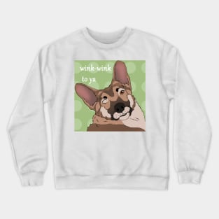 Winky doggy Crewneck Sweatshirt